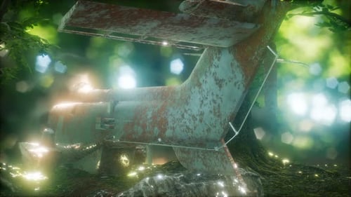Old Rusted Military Helicopter