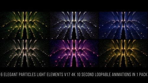 Colorful Shimmering Particle Light Tunnel Background Loops