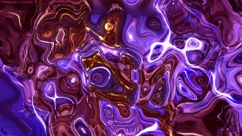 Animation liquide abstraite en marbre brillant coloré