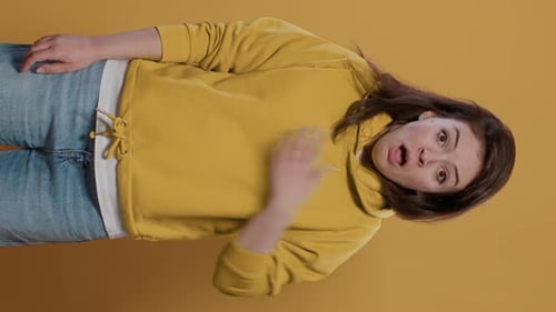 Woman Having Panic Attack Feeling Short of Breath Getting Scared and Anxious