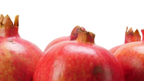 Bright Close Up of Fresh Pomegranates