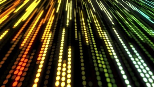 Futuristic Digital Lines Flowing Down Abstract Background