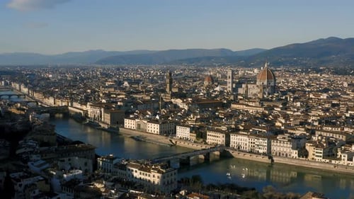 Aerial View of Florence, Italy Cityscape