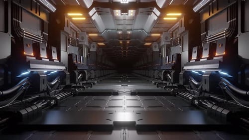 High-Tech Sci-Fi Corridor Loop