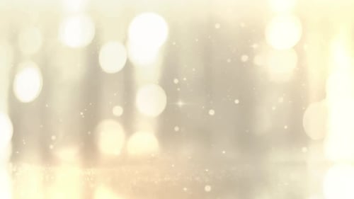 Elegant Golden Bokeh Particles Shimmering Loop Background