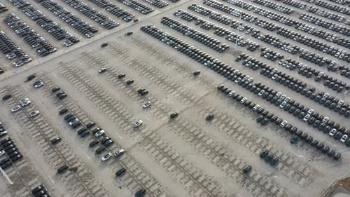 Parking lot in factory