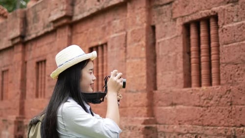 Woman take a photo