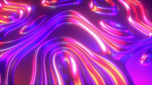Fondo fluido de forma orgánica brillante iridiscente