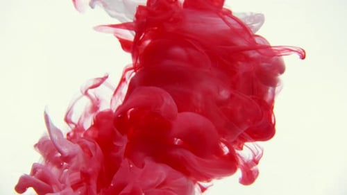 Abstract Red and White Colors Mixing