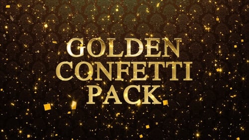 Golden Confetti Pack for Awards and Events