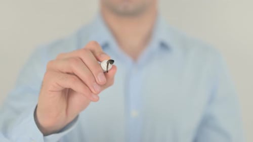 Brain Power Written by Man With Marker