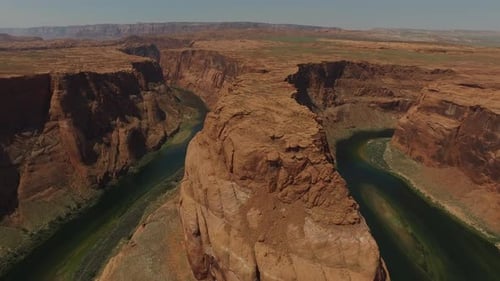 Aerial view of Grand Canyon Horseshoe Bend and Colorado River Arizona, United States