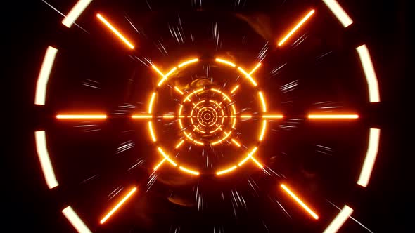 Light Targeting Tunnel Orange Color 4K, Backgrounds Motion Graphics ft ...