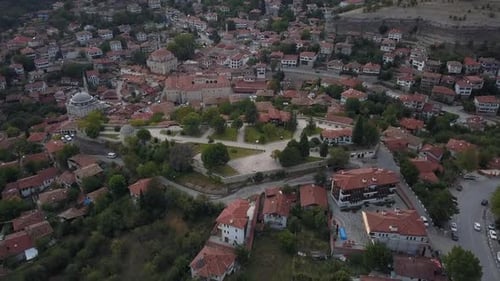 Drone view of the old town of Safranbolu - Turkey