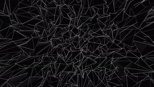 Abstract Geometric Wireframe Background Loop