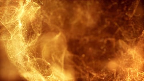 Dynamic Golden Fluid Particle Energy Flow