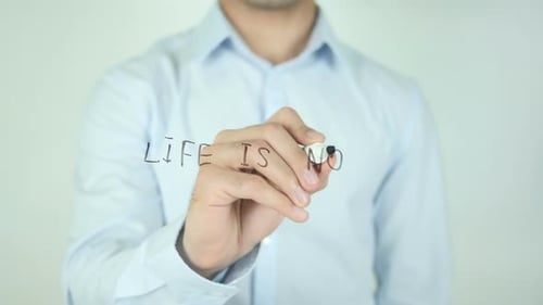 Life Is Now, Writing On Screen