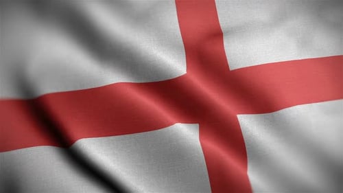 England Flag Waving Animation
