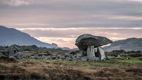 The Kilclooney Dolmen Between Ardara and Portnoo in County Donegal Ireland