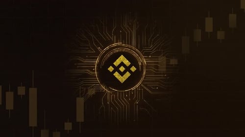 BNB Chart Digital Circuit 4K