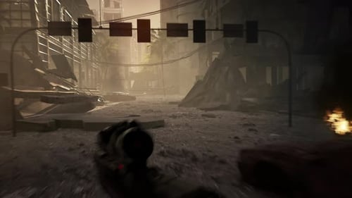 4K Fake warzone shooter. 3D city shooter