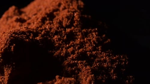 Vibrant Reddish-Brown Powder Close-Up Shot