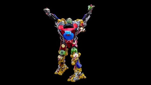 Dynamic Robot Transformer Animation with Colorful Mechanical Parts