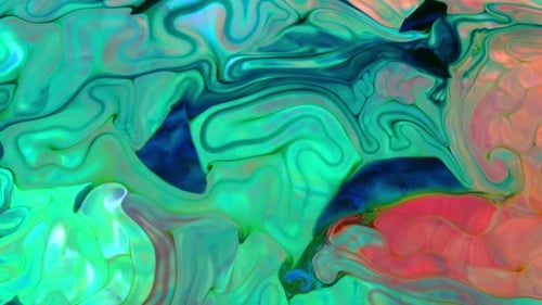 Abstract Colorful Ink Movements Spreads On Water Texture 2