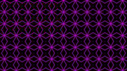 Seamless Abstract Geometric Pattern Loop in Magenta Neon Style