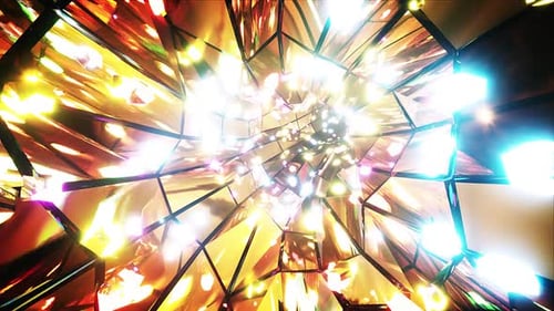 Glowing Gems Tunnel-Hintergrund