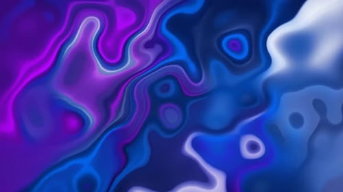 Abstract Fluid Neon Waves Loop Background