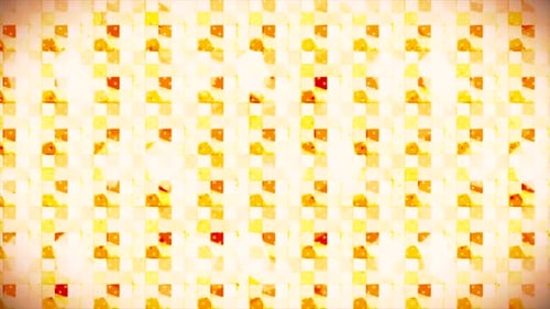 Abstract Yellow Orange Geometric Pattern Loop Background