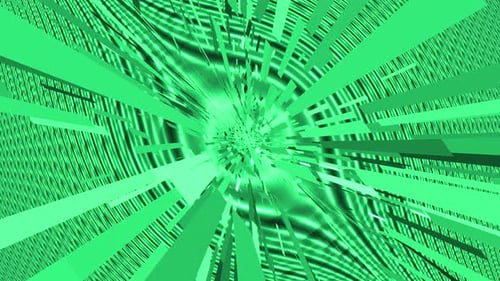 4K Green Blockchain Data Background Seamless Loop V3