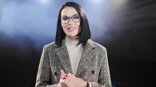 Professional Woman Talks Directly to the Camera