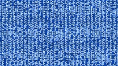 Numéros aléatoires Chroma Key