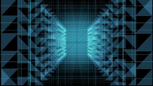 Temporales Portal mit quadratischen Gittern bedeckt