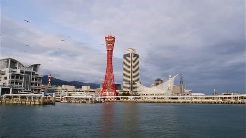 Beautiful architecture building in Kobe city Japan