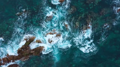 Top View of a Deserted Coast