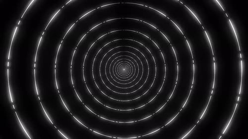 Tunel infini blanc abstrait