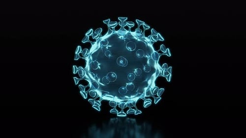 Holographisches Bild des Virus