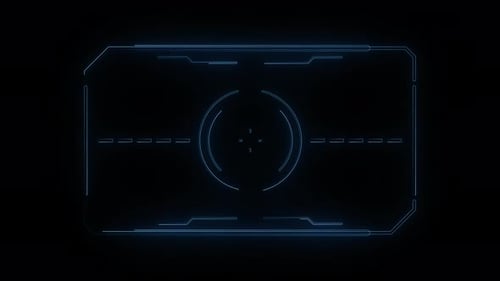 Línea Plexus de tecnología digital Hud Frame, canal alfa