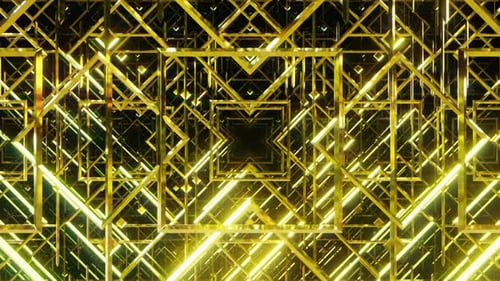 Golden Line For Art Deco 03 4K