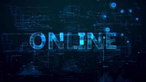 Online Text Reveal with Futuristic HUD Data Elements