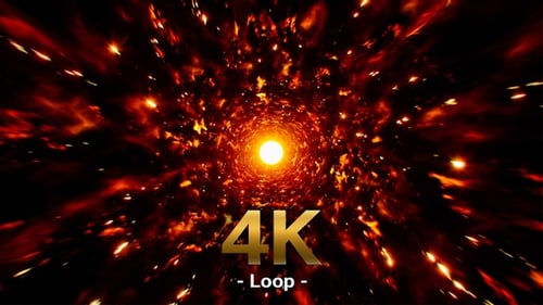 Vortex Fire and Sparks 4K