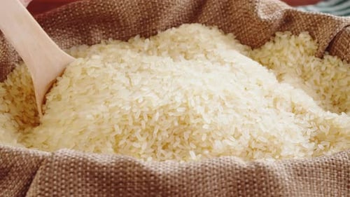 Rice Texture Closeup
