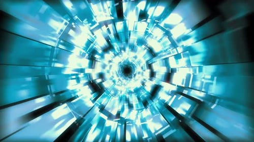 Abstrakter Hintergrund: Tunnel in 4K