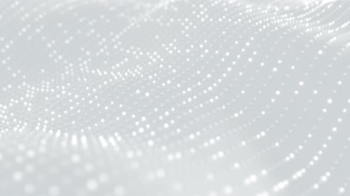 Abstract White Geometric Particle Wave Background Loop