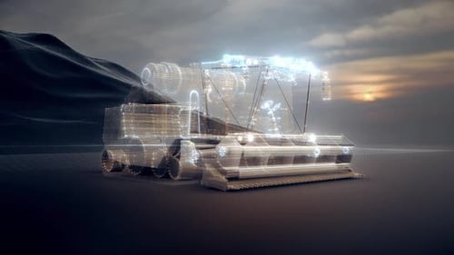The Harvester Machine In Digital Cyber Area Hd