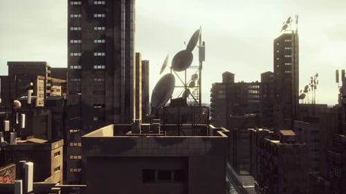 Roofs of Abandoned Ghost Town