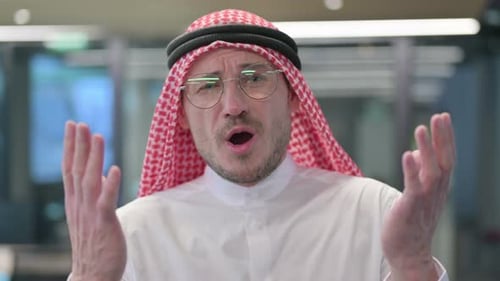 Arab Man Reacting to Loss